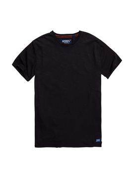 Camiseta Superdry básica larga color negro