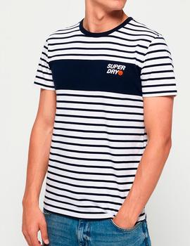 Camiseta Superdry rayas marineras para hombre
