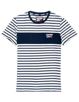 Camiseta Superdry rayas marineras para hombre