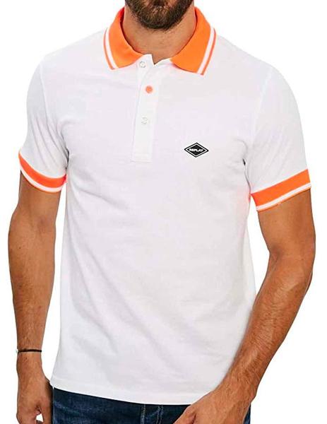 Polo blanco 2025 con cuello camisero