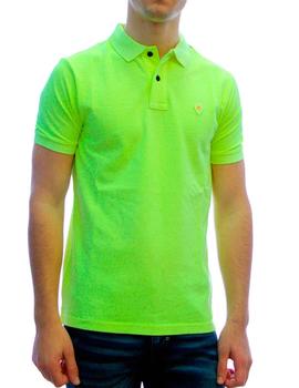 Polo Replay amarillo fosforito para hombre