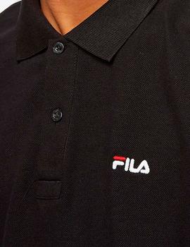 Polo Fila negro manga corta para hombre