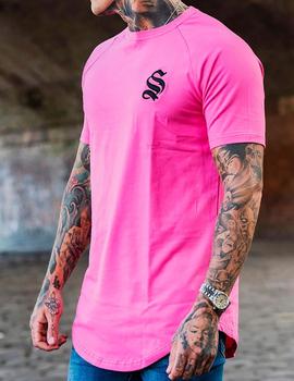 Camiseta Sinners rosa fucsia para hombre