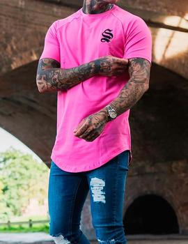 Camiseta Sinners rosa fucsia para hombre