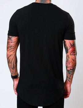 Camiseta Sinners negra lisa para hombre