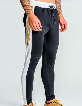 Pantalón Gianni Kavanagh negro franja oro