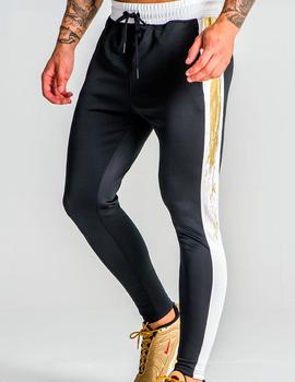 Pantalón Gianni Kavanagh negro franja oro