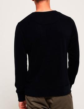 Sudadera Superdry logo Vintage negra para hombre