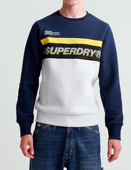 Sudadera Superdry Worldwide Panel bicolor