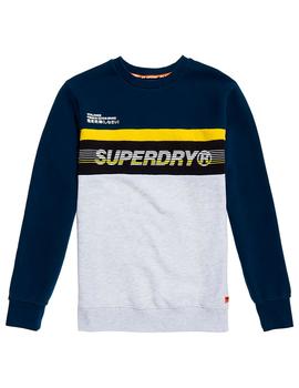 Sudadera Superdry Worldwide Panel bicolor