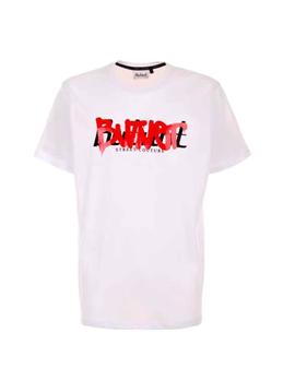 Camiseta Butnot Street Couture blanca letras rojas