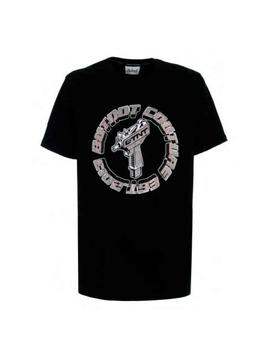 Camiseta con brillantes Butnot negra para hombre