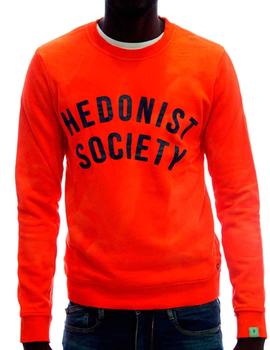 Sudadera Scotch and Soda naranja efecto desteñido