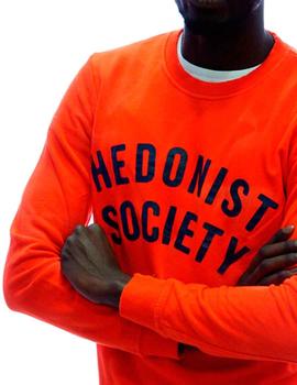 Sudadera Scotch and Soda naranja efecto desteñido