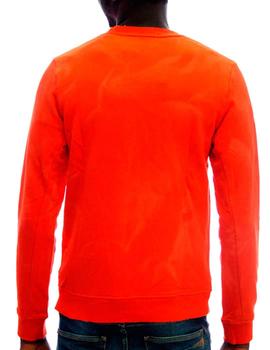 Sudadera Scotch and Soda naranja efecto desteñido