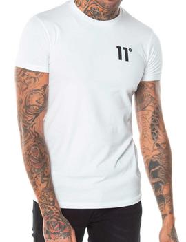 Camiseta 11 Degrees blanca Core Muscle Fit hombre