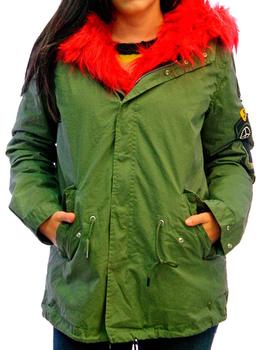 Abrigo Replay Rebajado para mujer verde militar
