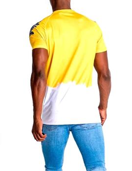 Camiseta Gianni Kavanagh amarilla con blanco