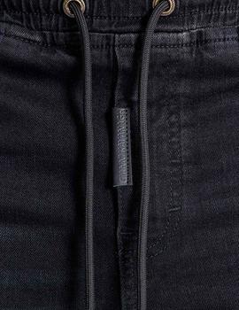 Pantalón corto Gianni Kavanagh negro vaquero