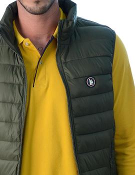 Chaleco Ruas Reis verde militar para hombre
