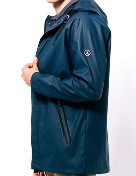 Chaqueta impermeable hombre reciclada. Color azul marino – Tantä Rainwear