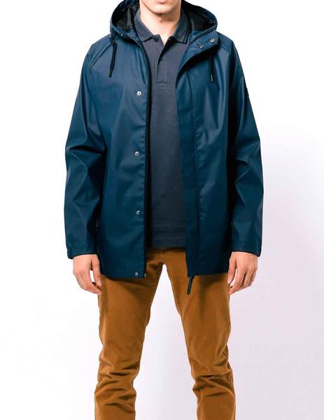 Chaqueta impermeable hombre reciclada. Color azul marino – Tantä