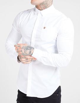 Camisa SikSilk blanca para vestir Talla XXL