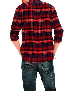 Camisa Scotch and Soda cuadros grandes para hombre