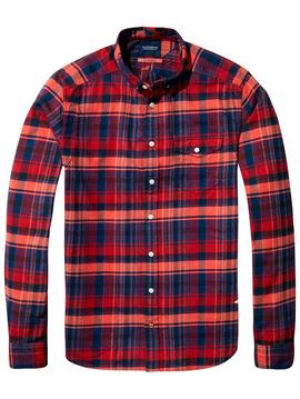 Camisa Scotch and Soda cuadros grandes para hombre