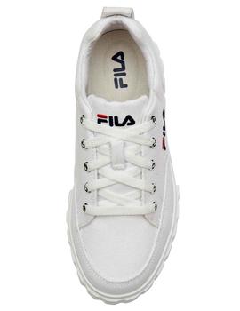 Zapatillas Fila blancas para mujer suela alta