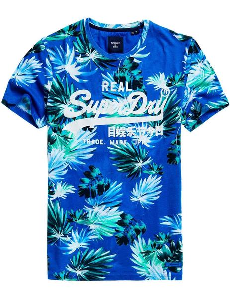 Superdry flores azules hombre