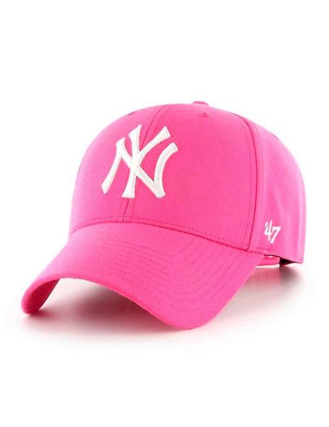 Gorra rosa NY blanco