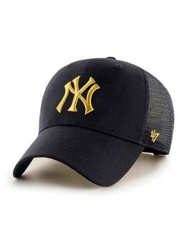 Gorra New York negra NY dorado unisex