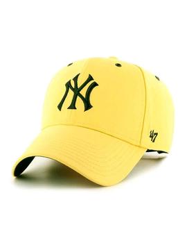Gorra New York amarilla con escudo NY bordado