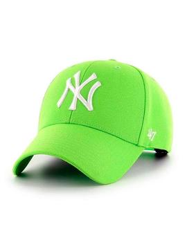Gorra New York verde fluorescente NY blanco unisex