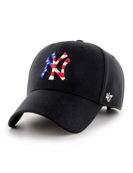 Gorra New York negra NY bandera americana