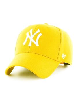 Gorra Nueva York amarillo pollo de algodón unisex