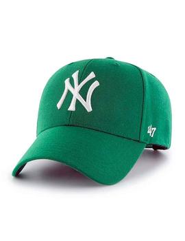 Gorra New York verde oscuro NY blanco unisex
