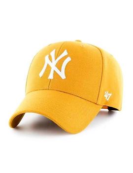 Gorra New York Yankees mostaza de algodón unisex