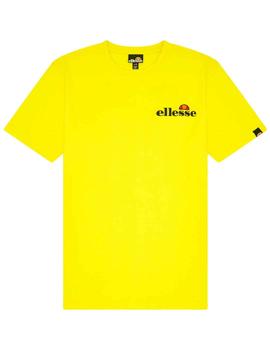 Camiseta Ellesse Saigo amarilla espalda estampada