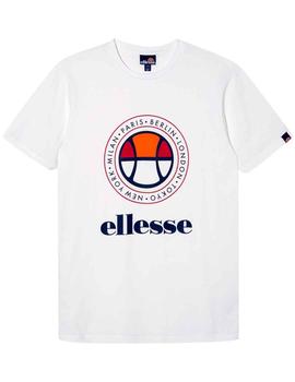 Camiseta Ellesse Campa blanca logo en círculo