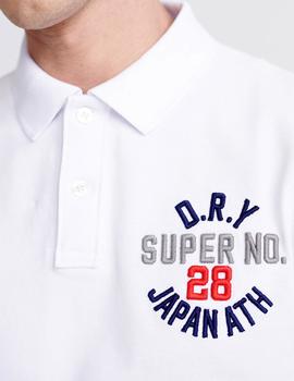 Polo Superdry blanco para hombre