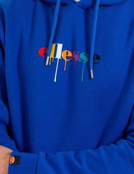 Sudadera Ellesse Baz azulón logo multicolor hombre