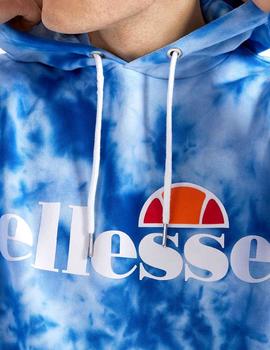 Sudadera Ellesse capucha Tie Dye azul para hombre