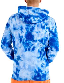 Sudadera Ellesse capucha Tie Dye azul para hombre