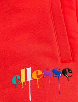 Pantalón corto Ellesse Toni Short rojo de algodón