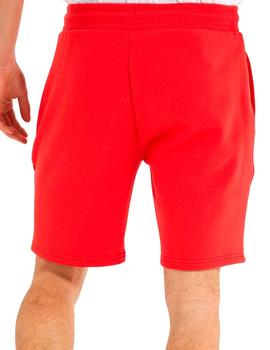 Pantalón corto Ellesse Toni Short rojo de algodón