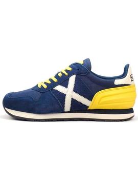 Zapatillas Munich Massana 387 azul con amarillo