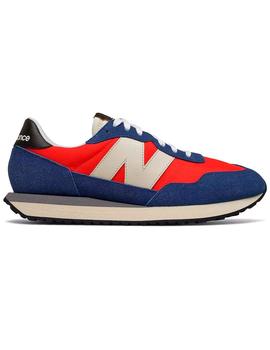 Zapatillas New Balance 237 azules y rojas