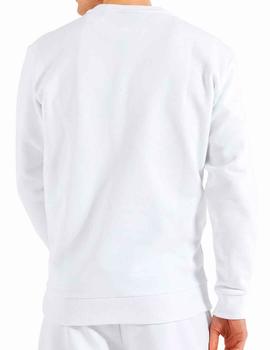 Sudadera Ellesse blanca con letras de arcoiris